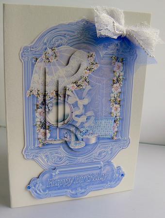 Blue Girly Time Pyramage Topper by Audrey Wilson
