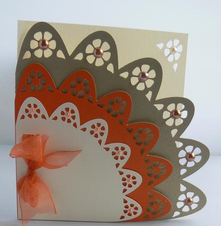 Square Floral Edge Card Cameo Ready by Audrey Wilson