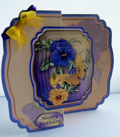 Pansies Fold Back Mini Kit by Audrey Wilson