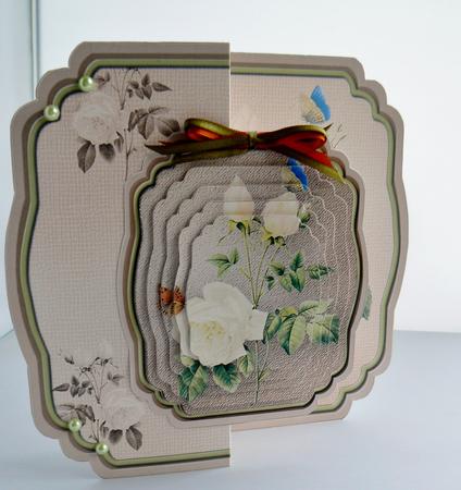 White Roses Fold Back Mini Kit by Audrey Wilson