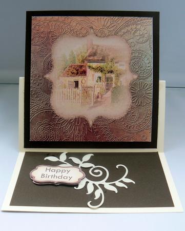 Insert English Vintage Cottage View by Audrey Wilson