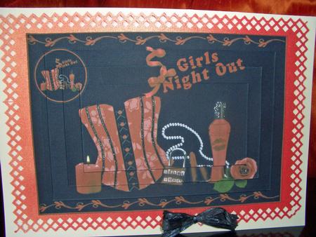 It's the Girls Night Out Pyramid Card by Audrey Wilson