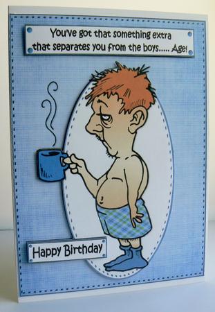Bert Has Something Extra Quick Card by Audrey Wilson