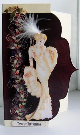 Art Deco Amanda & Christmas Holly by Audrey Wilson