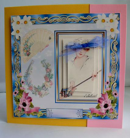 Vintage Lady 8 x 8ins Mini Kit by Audrey Wilson