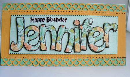Large Dl Birthday Jennifer Roses Card & 3D Decoupage by Audrey Wilson