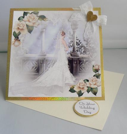 Beautiful Bride & Roses by Audrey Wilson