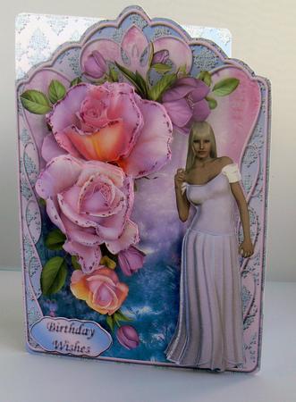 Romantic Roses Shaped Card Mini Kit by Audrey Wilson