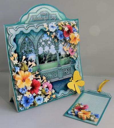 Triangular Base Kit Colourful Petunias by Audrey Wilson