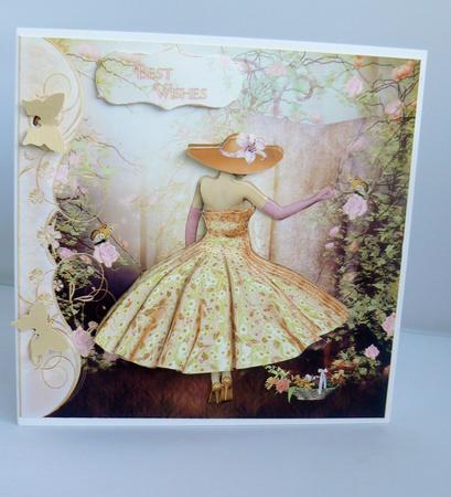 1950's Flower Garden Lady Mini Kit by Audrey Wilson