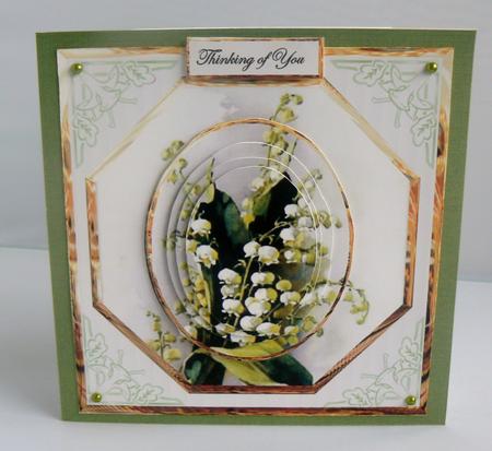 Lily of the Valley Card with a Topper by Audrey Wilson