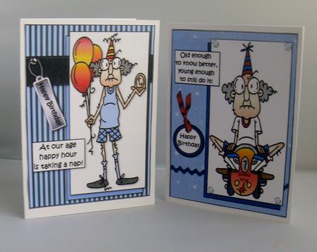 Selaction of Four Gus Birthday Toppers by Audrey Wilson