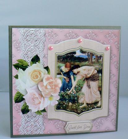 Gathering Rosebuds Vintage Art Mini Kit by Audrey Wilson