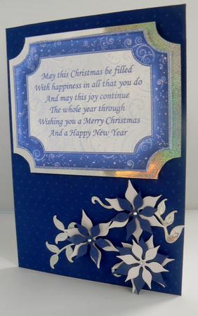 Christmas Plaques & Framed Verses in Blue & Silver by Audrey Wilson