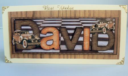 Large Dl Card David by Audrey Wilson