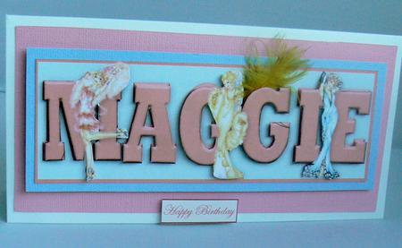Fashion Divas Maggie Large Dl Name Card by Audrey Wilson