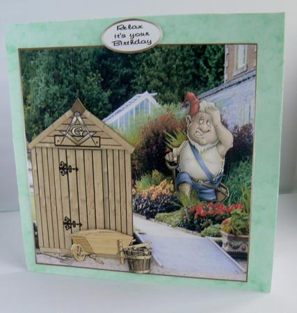 Masonic Shed Gardener by Audrey Wilson