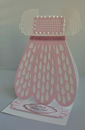 Babys Dress Easel Card  by Audrey Wilson