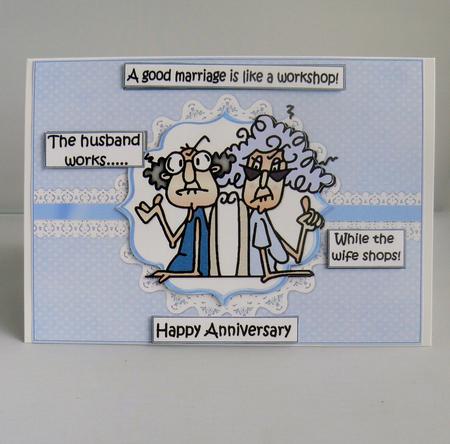 Stella and Gus Have a Good Marriage Quick Card by Audrey Wilson