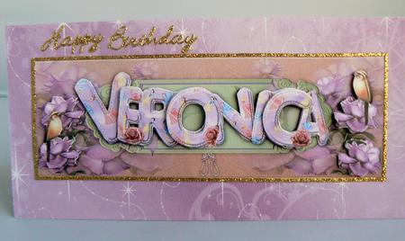 Large Dl Name Card Veronica by Audrey Wilson