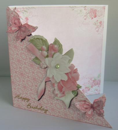 8x8 Over the Edge Roses and Butterflies Mini Kit by Audrey Wilson