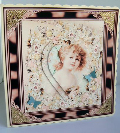 Vintage Framed Card by Audrey Wilson