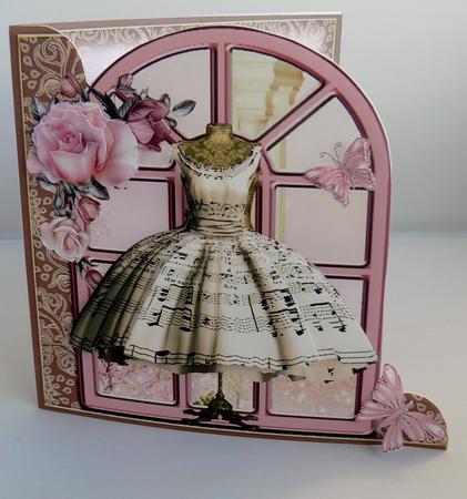 The Music Dress Over the Edge Card Kit by Audrey Wilson