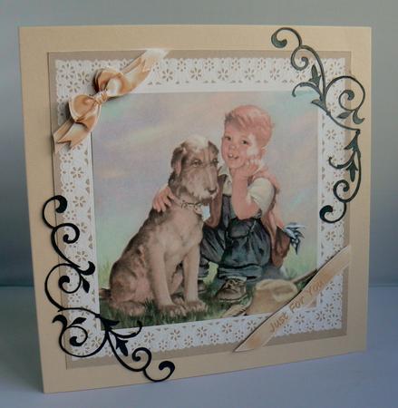 Ribbons and Lace - Me and My Dog by Audrey Wilson