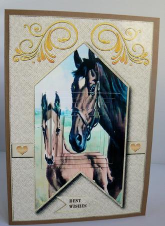 Happy Trails Card Topper 1 by Audrey Wilson