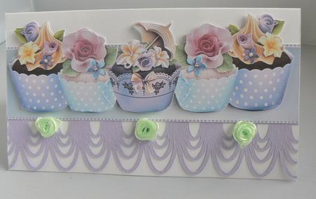 Large Dl Card Cupcakes by Audrey Wilson