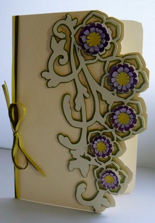 Fancy Floral Edge Card by Audrey Wilson