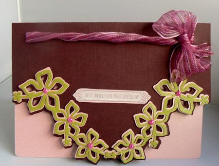 Fancy Floral Envelope Style Card  by Audrey Wilson