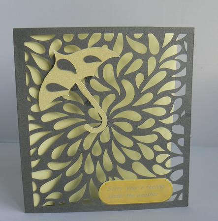 509 Fancy Raindrops Card by Audrey Wilson