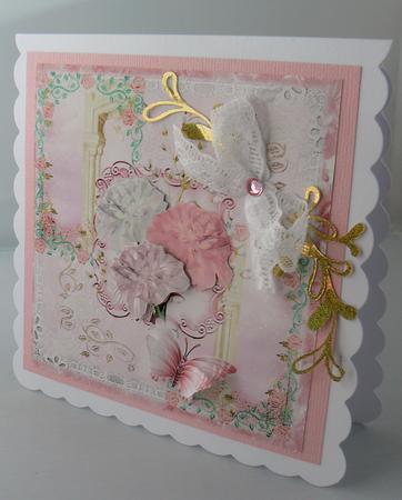 Beautiful Carnation 8x8 Card Topper by Audrey Wilson