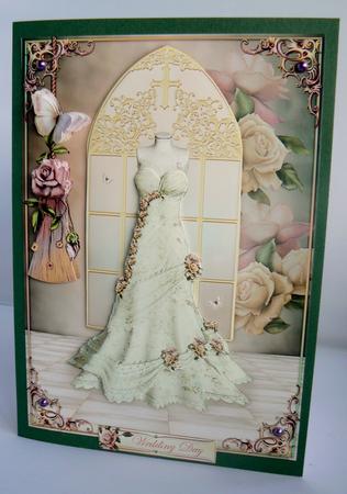 Wedding Dress & Roses by Audrey Wilson