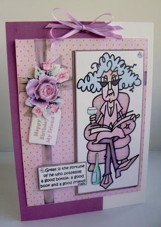 Stella Sends Her Friend Birthday Wishes Quick Card by Audrey Wilson