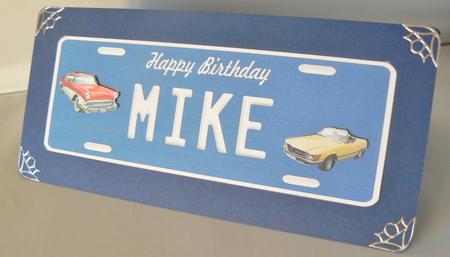 Licence Plate 9 - Name - Mike by Audrey Wilson