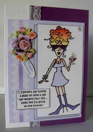 Rita Has the Secret to Long Life Quick Card by Audrey Wilson