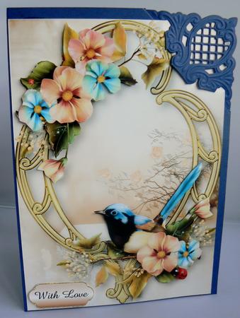 Summer Garden & Golden Frame by Audrey Wilson