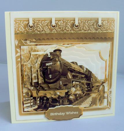 Leander Steam Train Card by Audrey Wilson