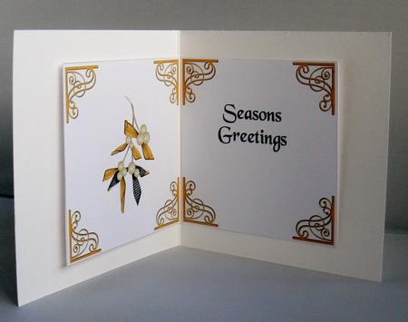 Set of 6 Christmas Inserts 6 Inch Gold 6 by Audrey Wilson