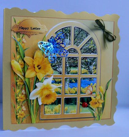Daffodils Spring Window by Audrey Wilson