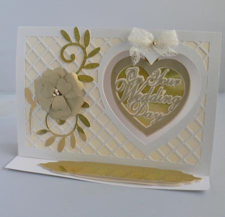 Wedding Day Peephole Swinging Card  by Audrey Wilson