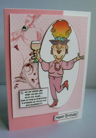 Edna Struts Her Stuff Quick Card by Audrey Wilson
