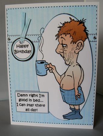 Bert is Good in Bed Quick Card by Audrey Wilson