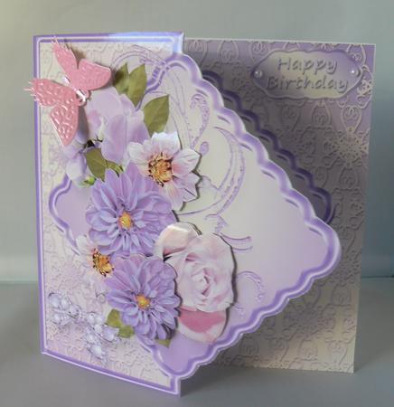 Lilac Cluster Offset Diamond Mini Kit by Audrey Wilson