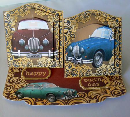 Classic Jaguar Pyramid Panel Staggered Easel Mini Kit by Audrey Wilson