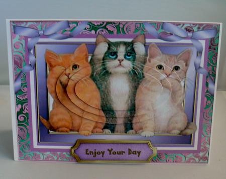 Cute Cats ( Pyramid ) by Audrey Wilson