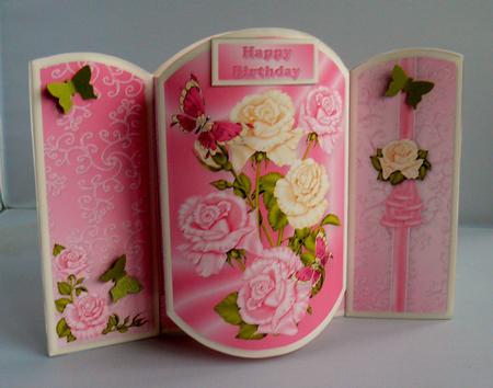 Roses and Butterflies Pop-out Mini Kit by Audrey Wilson
