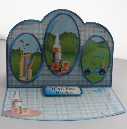 The Nineteenth Hole Triple Oval Easel Card Mini Kit by Audrey Wilson
